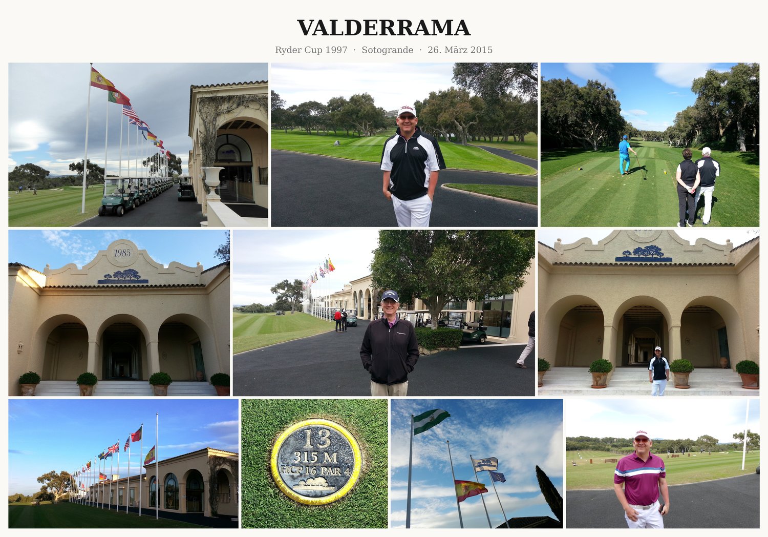 Fotocollage Valderrama: Ryder Cup 1997 in Sotogrande